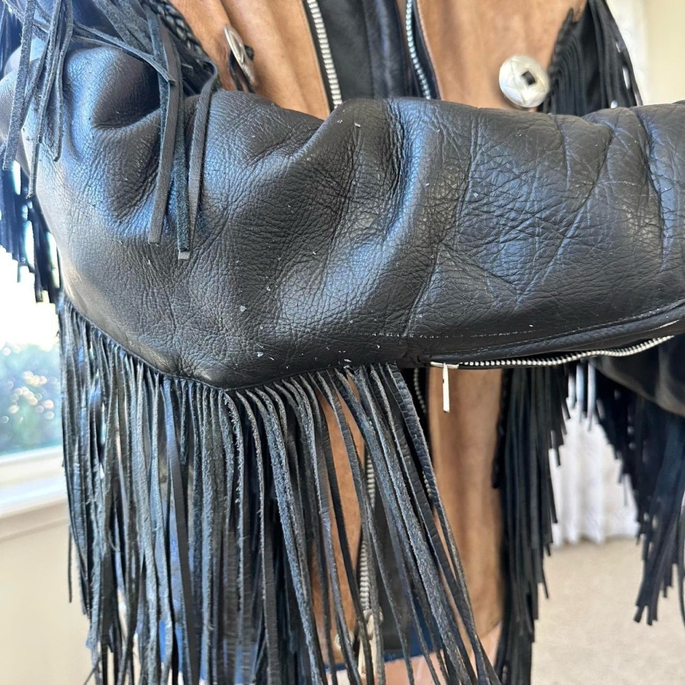 Fringe Leather Jacket - image 7
